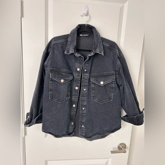 Zara Oversized Denim Jacket, size M - Picture 2 of 9